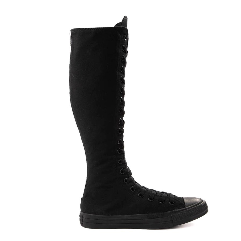 Converse Chuck Taylor All Star XX Hi Sneaker Black Knee High Lace Up Zip 13 NEW